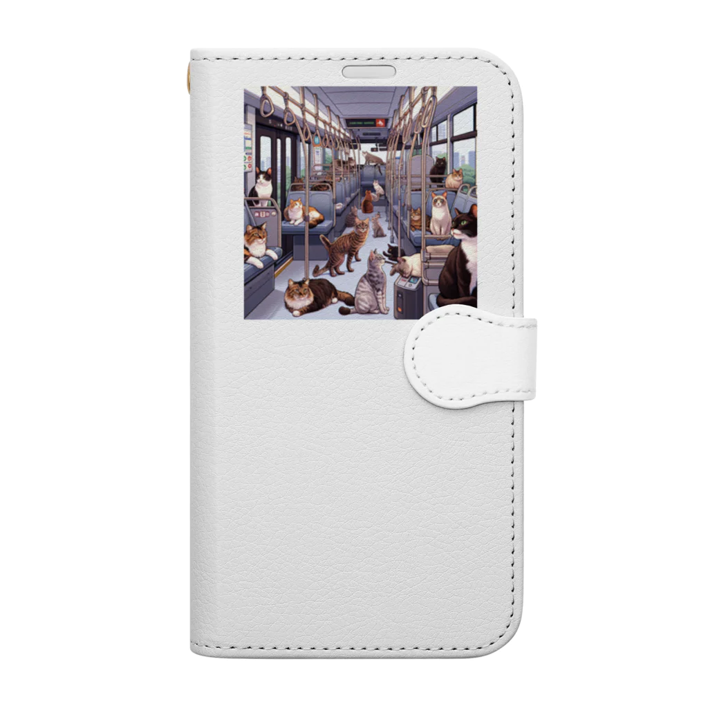 neko_shopのねこばす Book-Style Smartphone Case