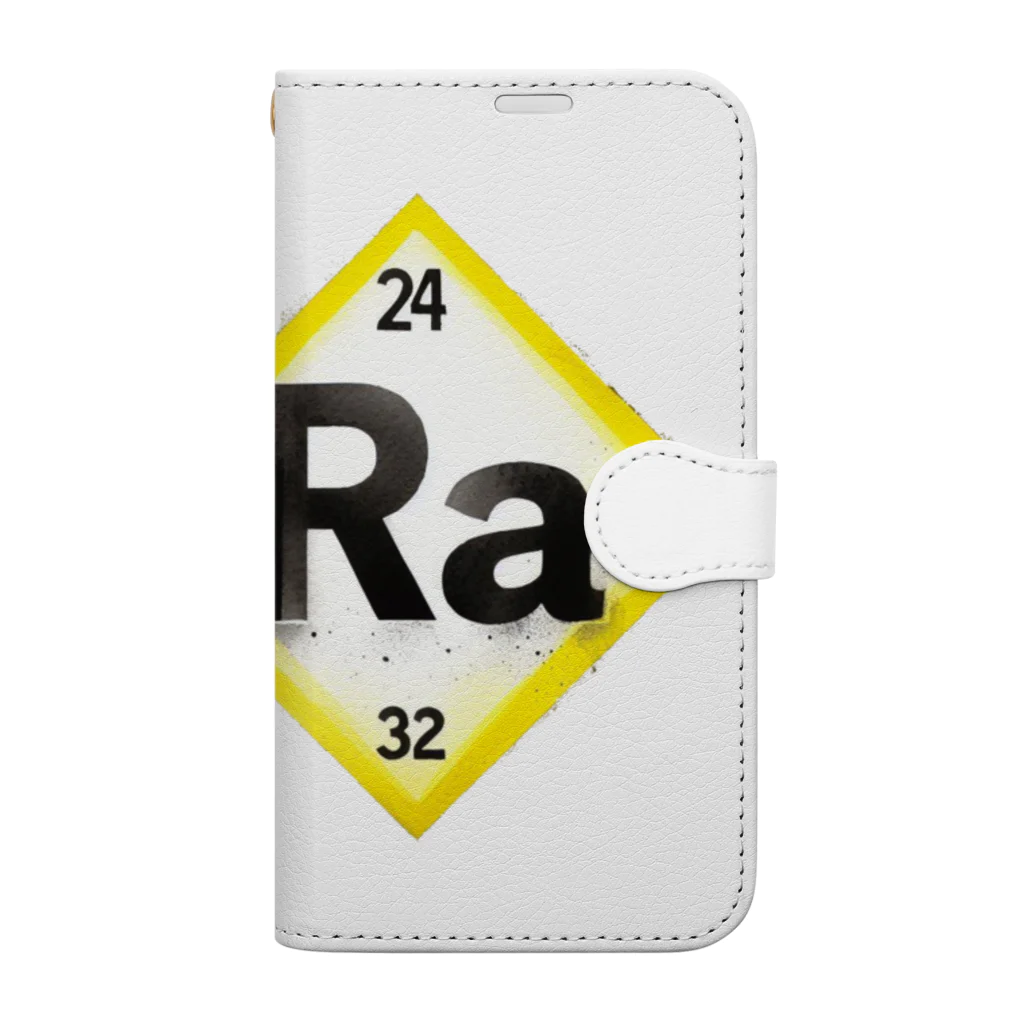 science closet（科学×ファッション）の元素シリーズ　~ラジウム Ra~ Book-Style Smartphone Case