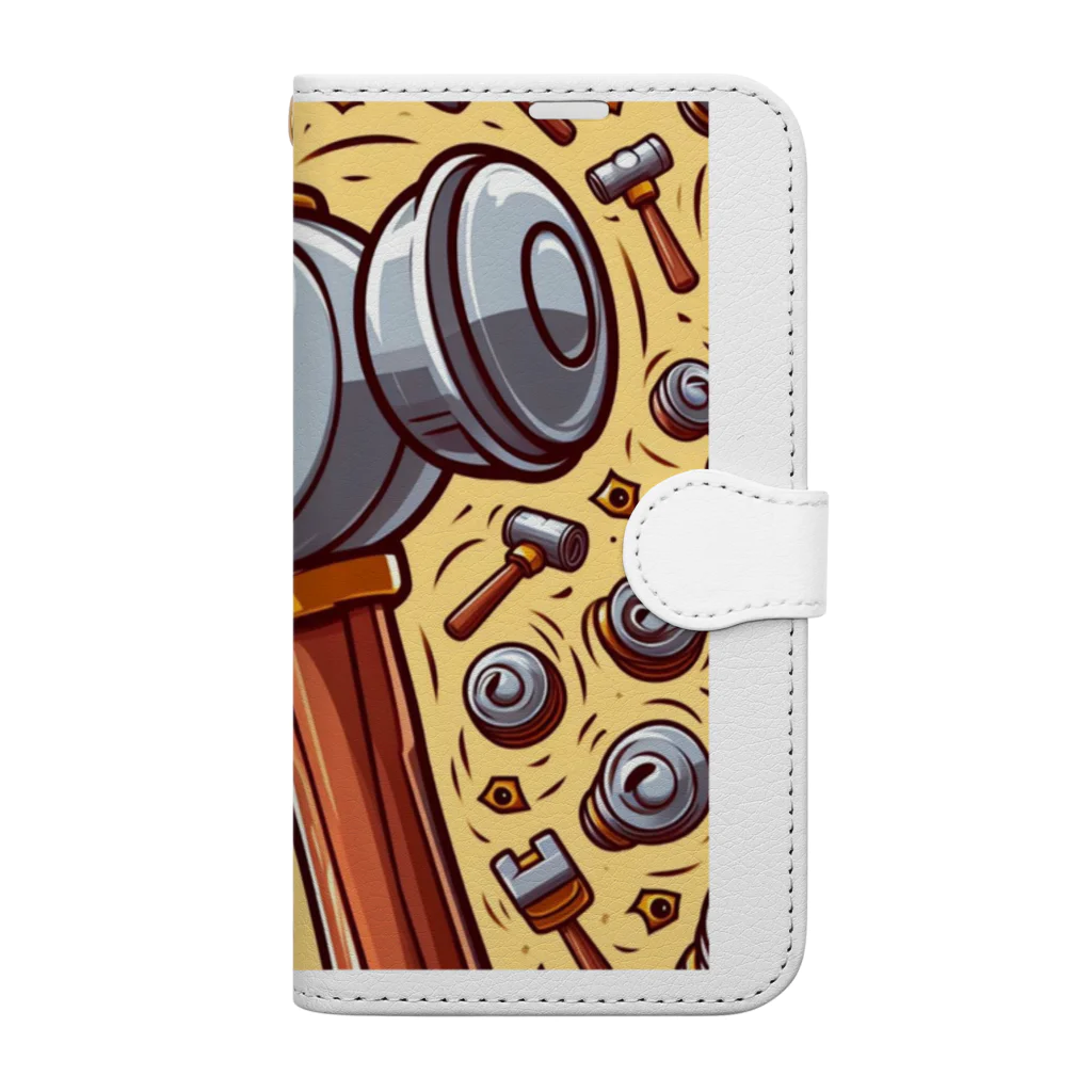 gorimakesの大工シリーズハンマーくん Book-Style Smartphone Case