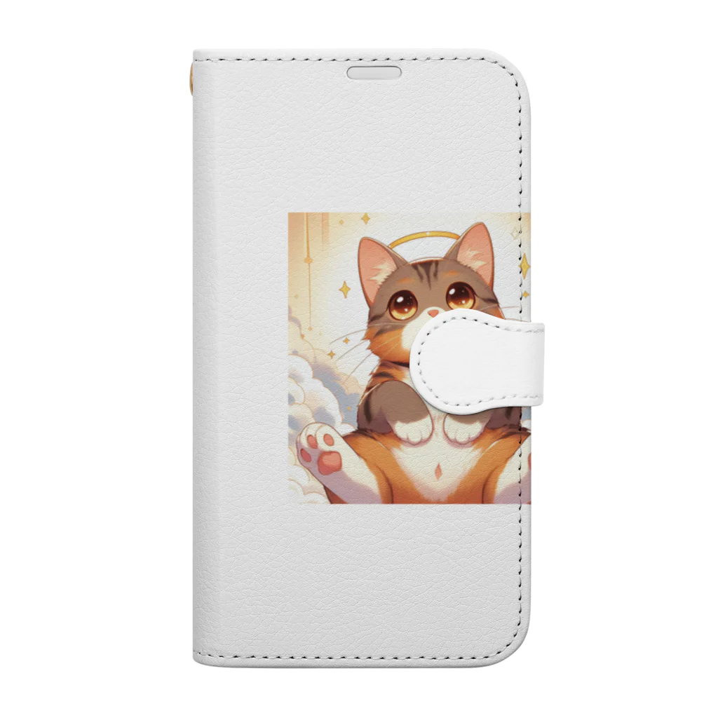 アニマルグッズストア　OPIの茶色い猫 Book-Style Smartphone Case