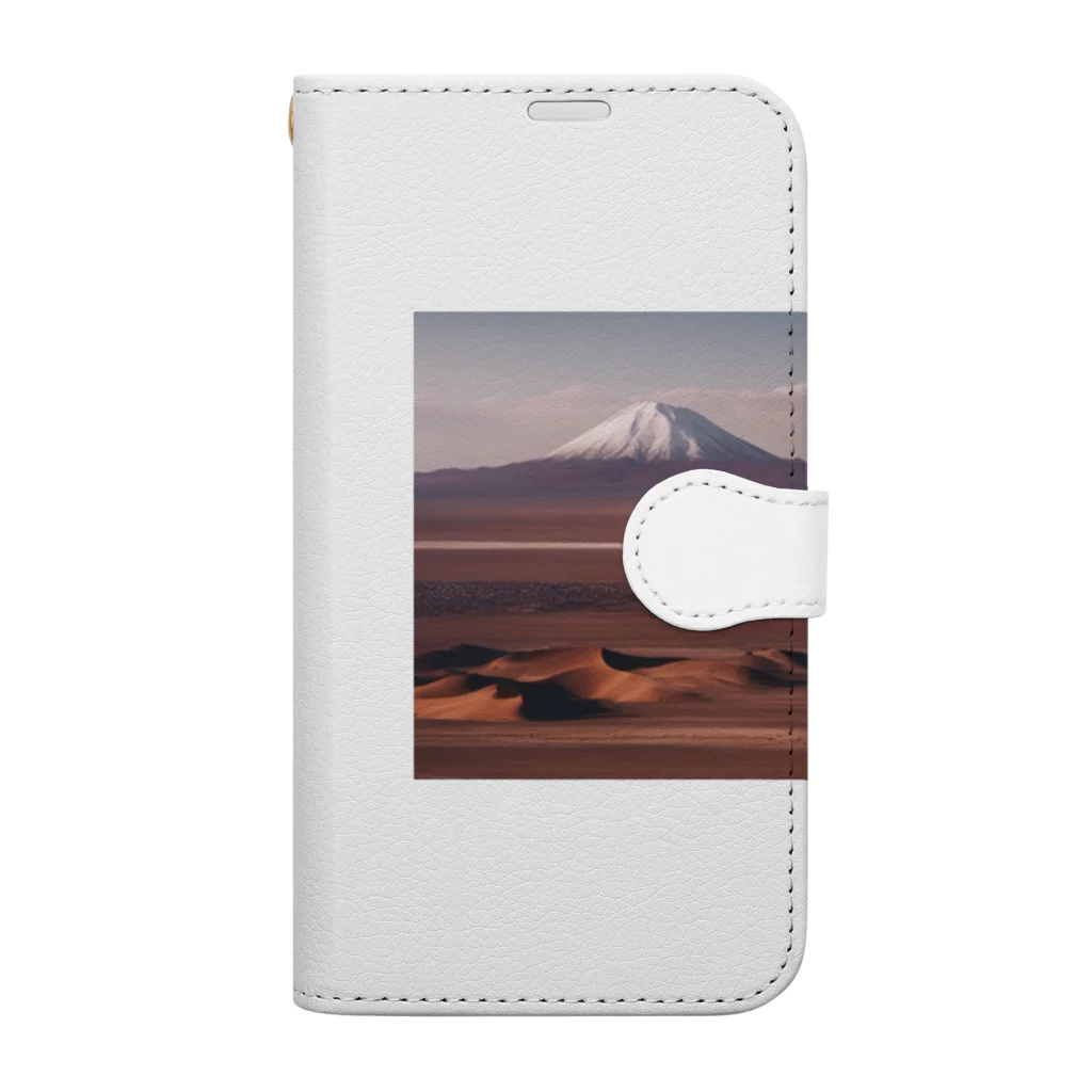 metametamonnの富士山の夕焼け Book-Style Smartphone Case