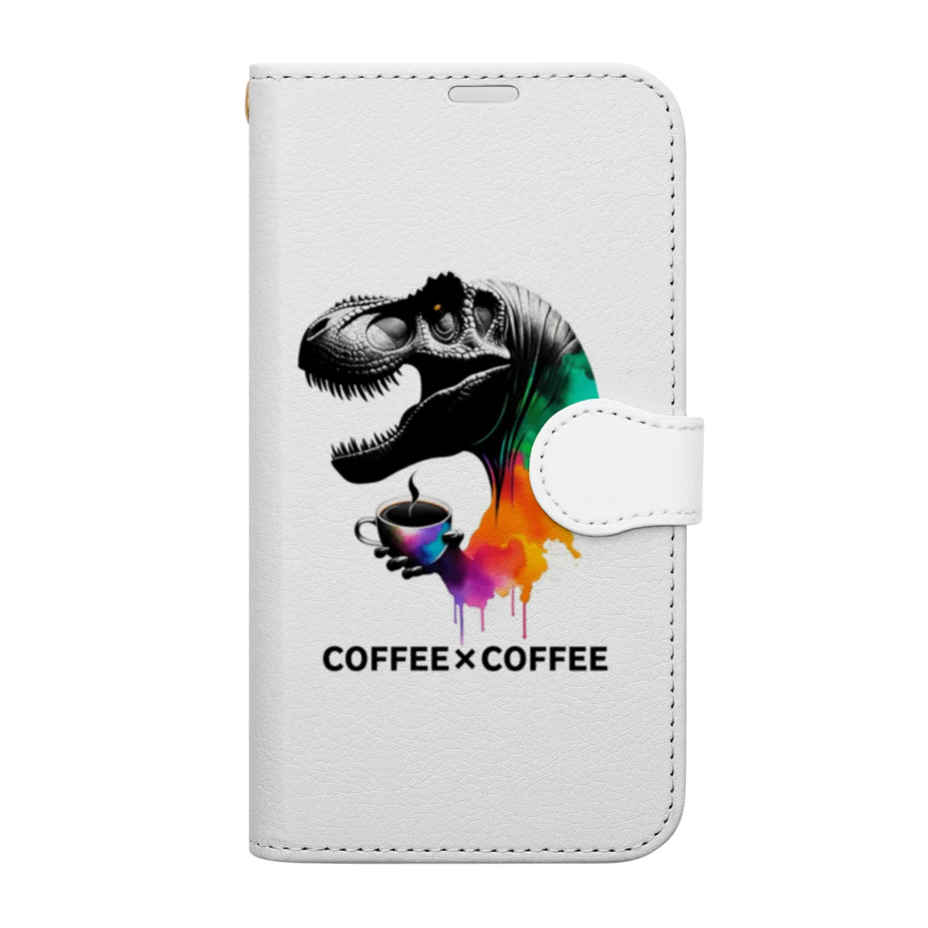 ディノアートラボ✴︎DINO ART LABの COFFEE×COFFEE 手帳型スマホケース