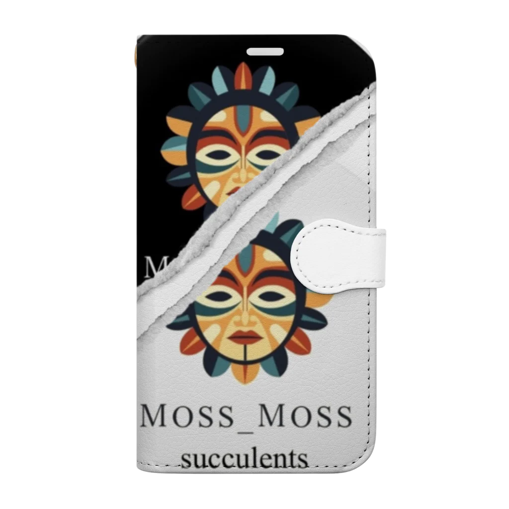 Moss_Moss succulentsのMoss_Moss succulent Book-Style Smartphone Case