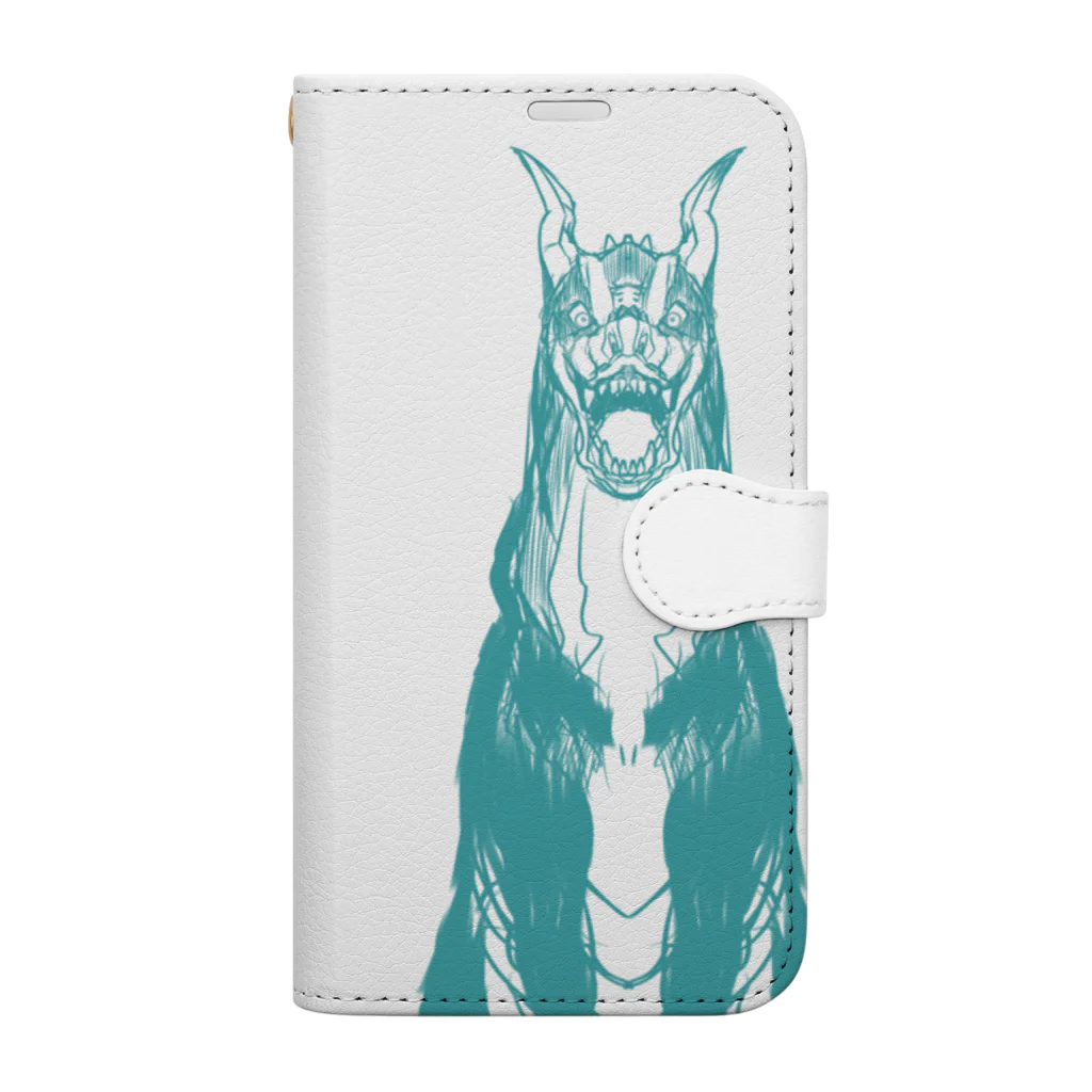 gupan_2023-12のヘルハウンド君　 Book-Style Smartphone Case