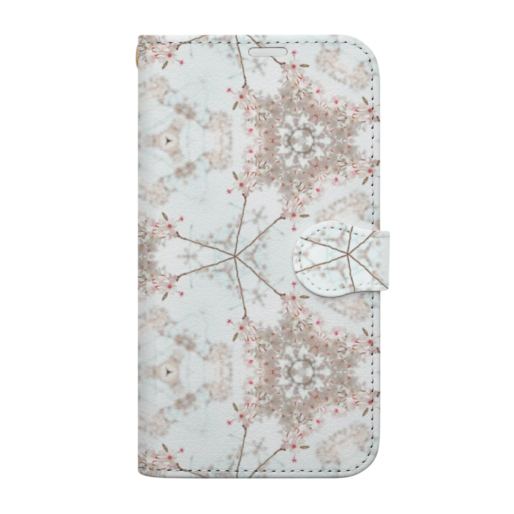 花と万華鏡の#01さくら Book-Style Smartphone Case