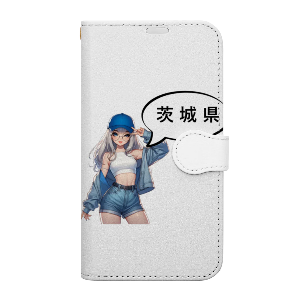 music_japanの茨城ガール（一部両面あり） Book-Style Smartphone Case