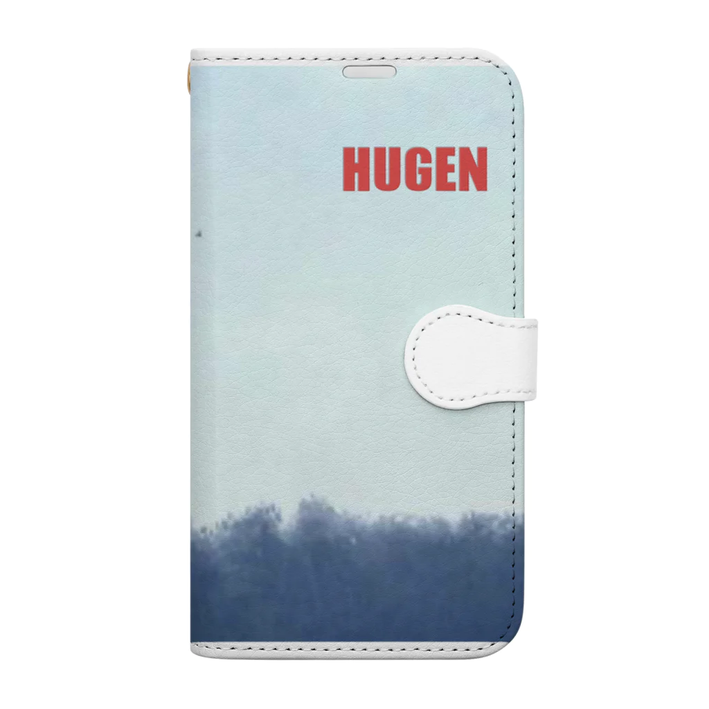 HUGENオフィシャルグッズのHUGEN #1 手帳型スマホケース