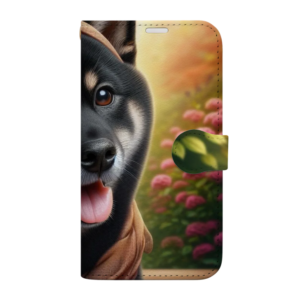 ANTARESの今日も美人な柴犬 Book-Style Smartphone Case