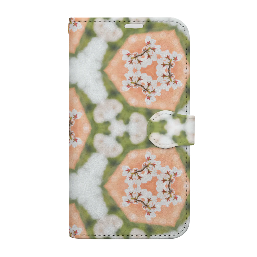 花と万華鏡の#02さくら Book-Style Smartphone Case