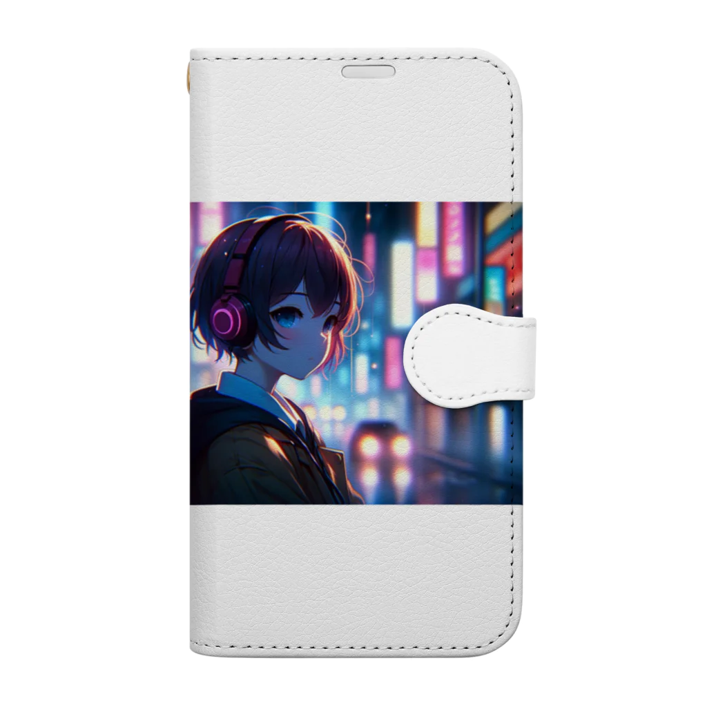 TOKYO_MELANCHOLIC_REVERIEのミア Book-Style Smartphone Case