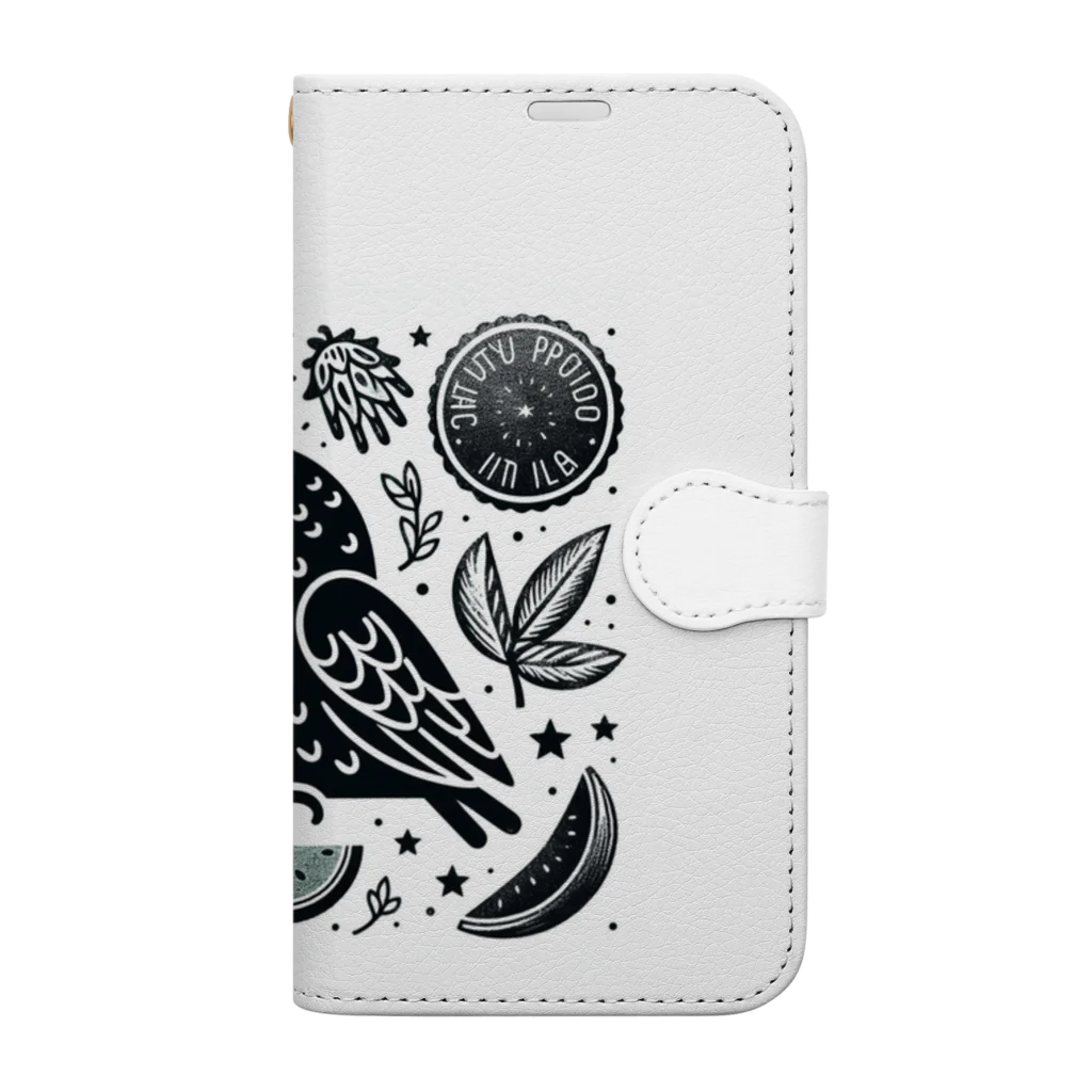 karatikiのクロマネ Book-Style Smartphone Case