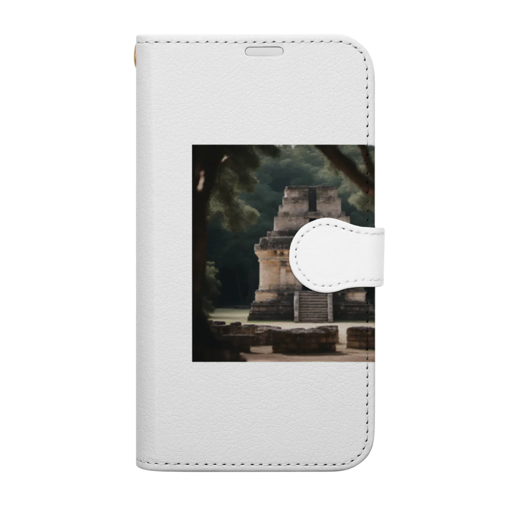 metametamonnのメキシコのチチェン・イッツァ遺跡 Book-Style Smartphone Case