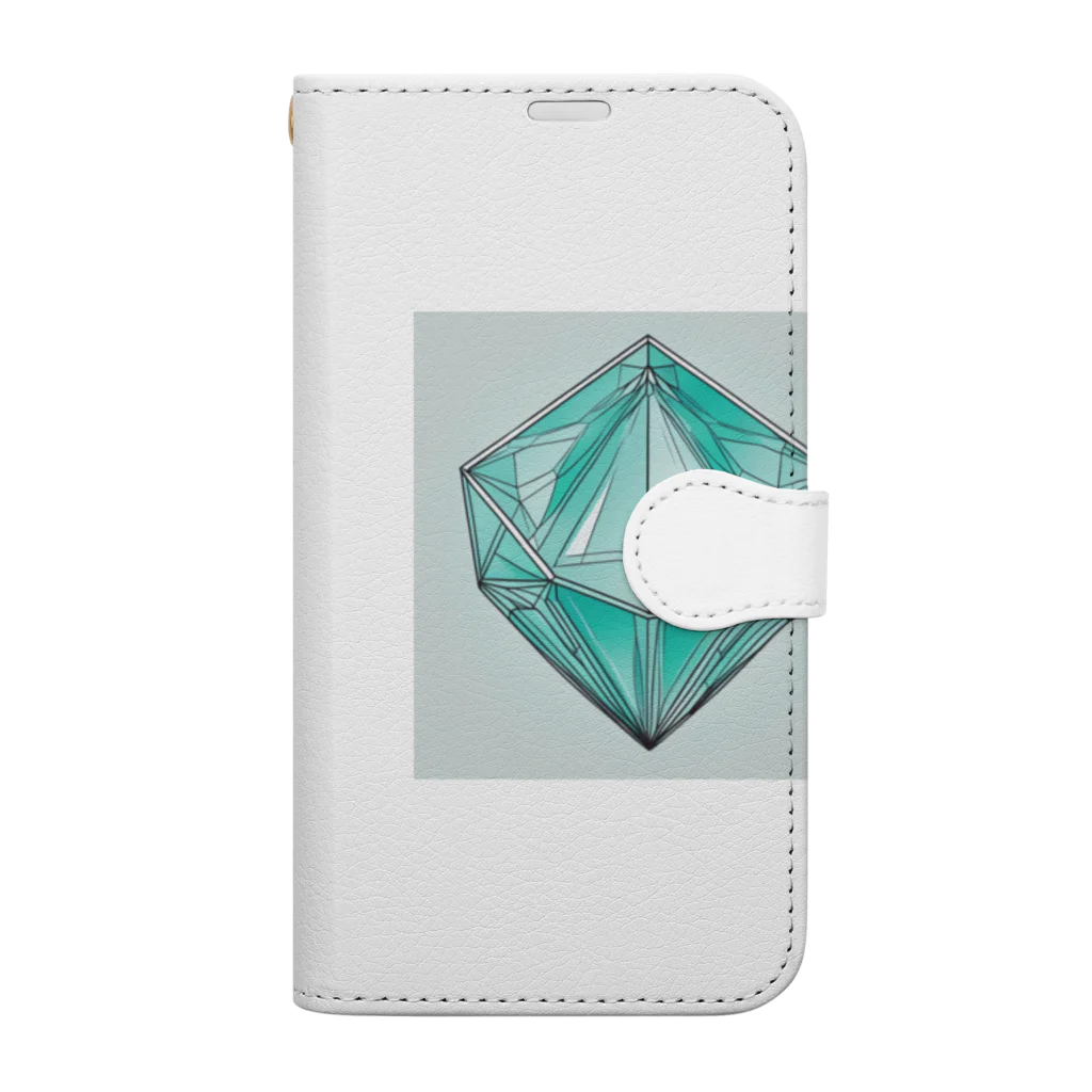 jewel_beのパライバトルマリン Book-Style Smartphone Case