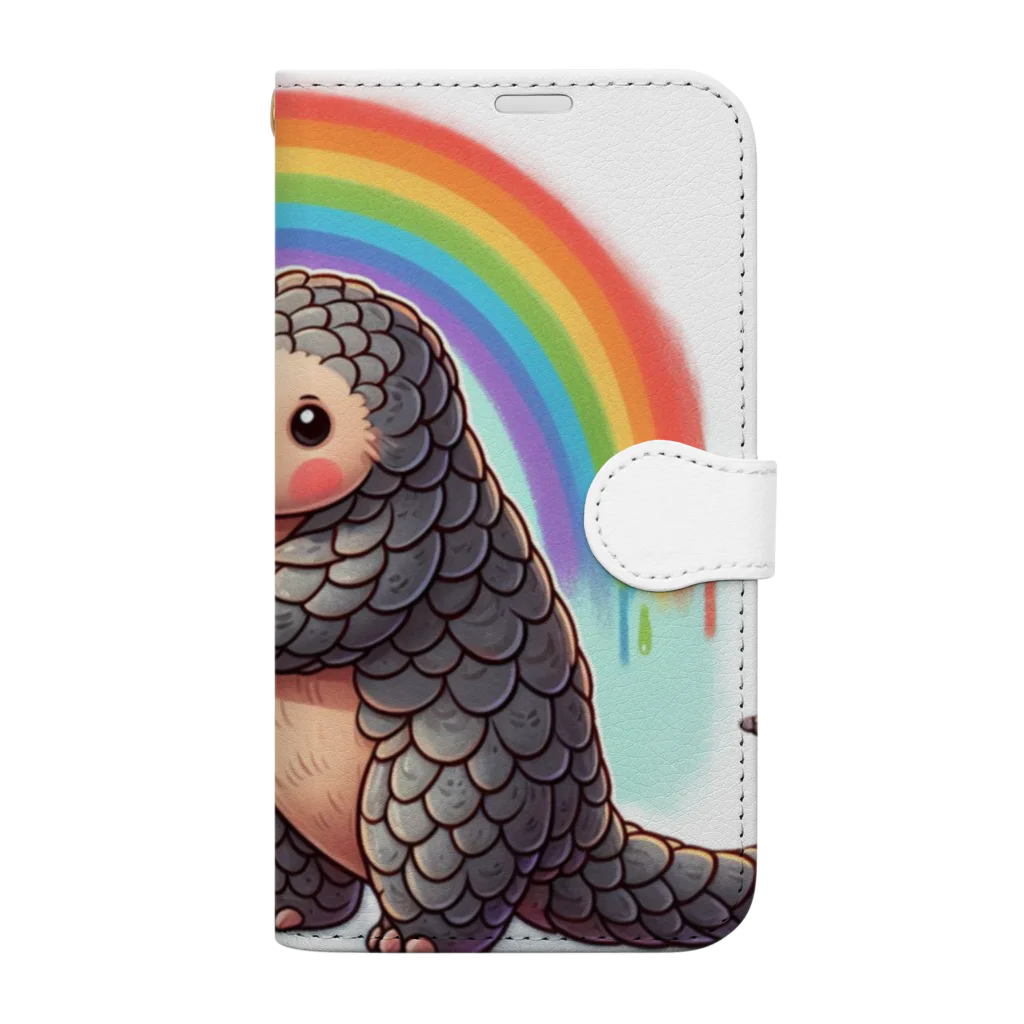 STOP POACHNGのPANGOLIN（センザンコウ） Book-Style Smartphone Case