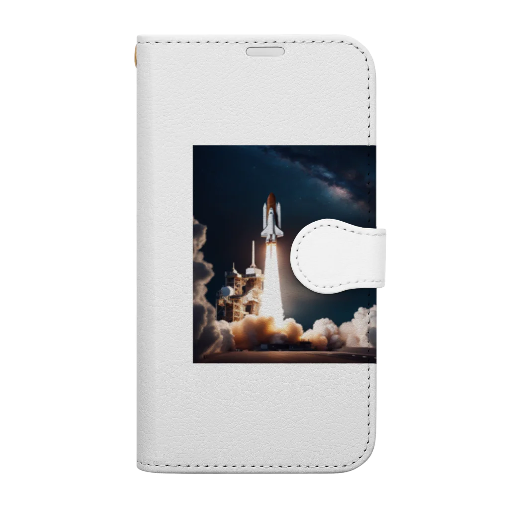 riko1214の宇宙へ発進 Book-Style Smartphone Case