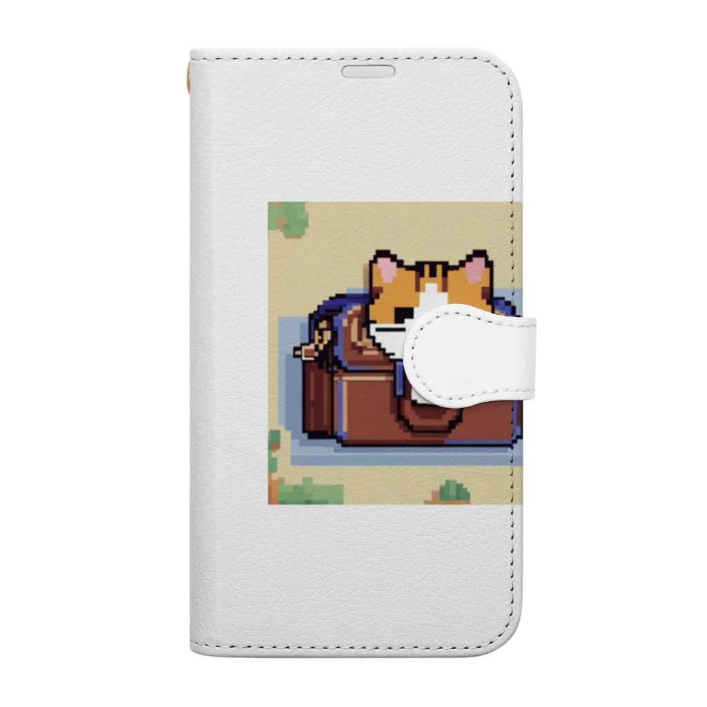 masaのハンドバッグの中に隠れている猫 Book-Style Smartphone Case