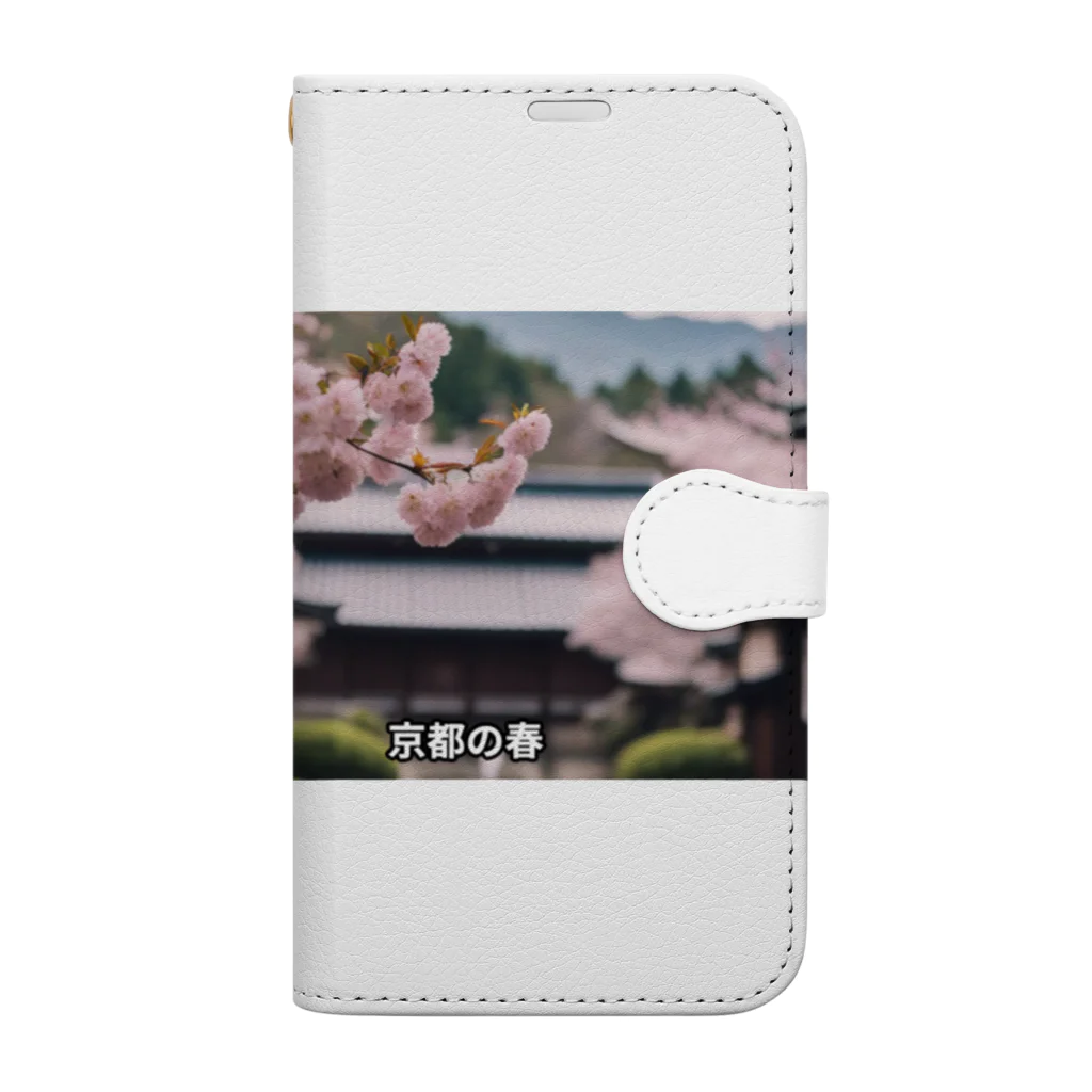 kagaku-100のJAPAN SAKURA Book-Style Smartphone Case