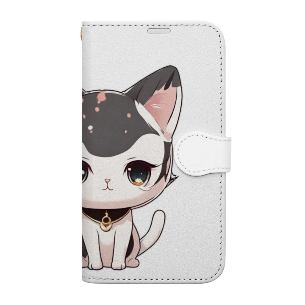 momoAnnu_Shopのルにゃ Book-Style Smartphone Case