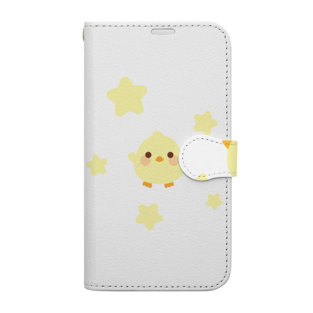 MidoriSMのかわいい鴨マグカップ ひな鳥マグカップ ひよこマグかわいい黄色い鳥カップ Book-Style Smartphone Case
