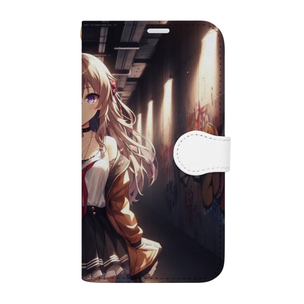 美少女アイテム専門店の美少女㊾ Book-Style Smartphone Case