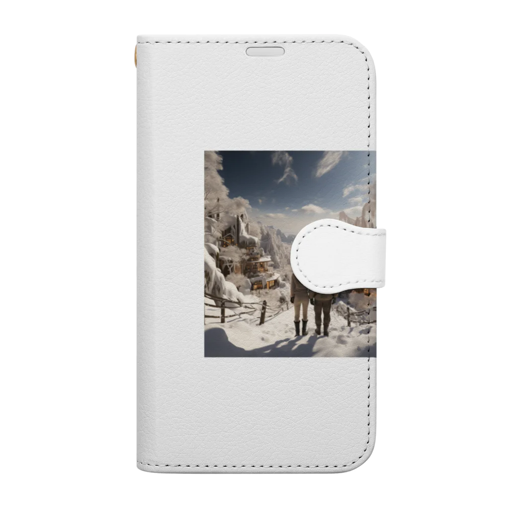 aoicanonのEnchanted Winter Vista Book-Style Smartphone Case