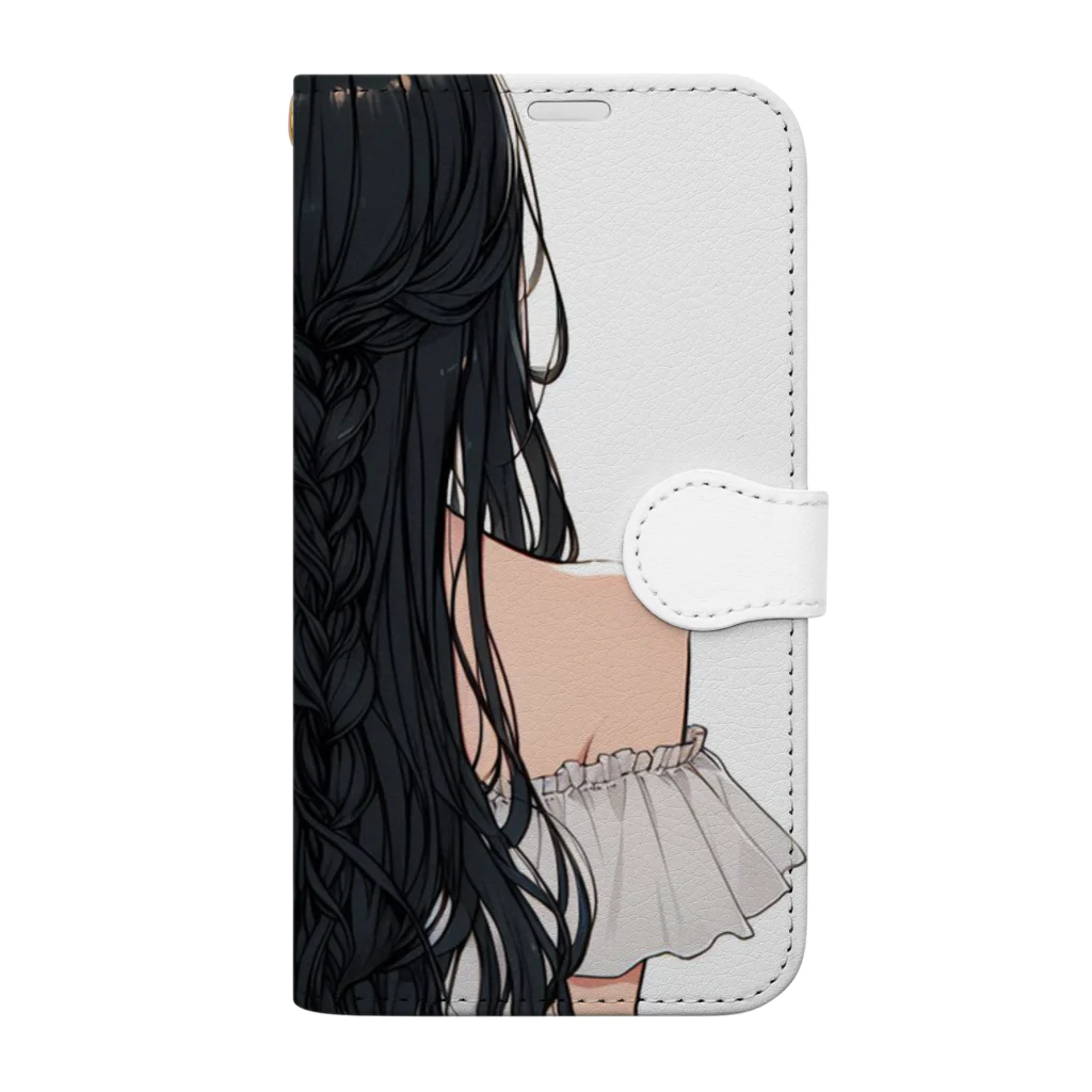 sakaki-tomoeの後ろ姿 Book-Style Smartphone Case