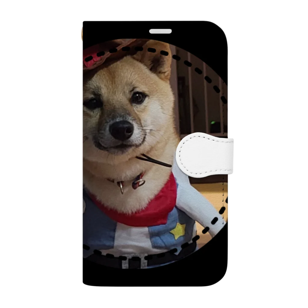 117hibikiの柴犬COOUo･ｪ･oU Book-Style Smartphone Case