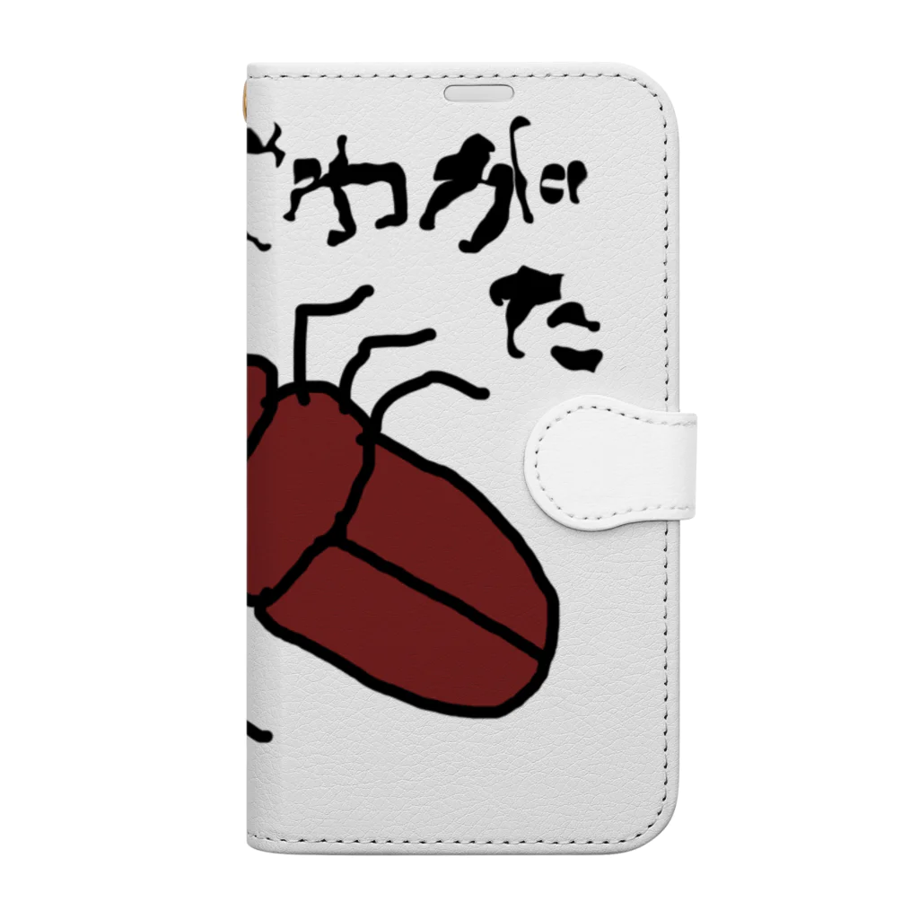 no_birdのくわがた Book-Style Smartphone Case