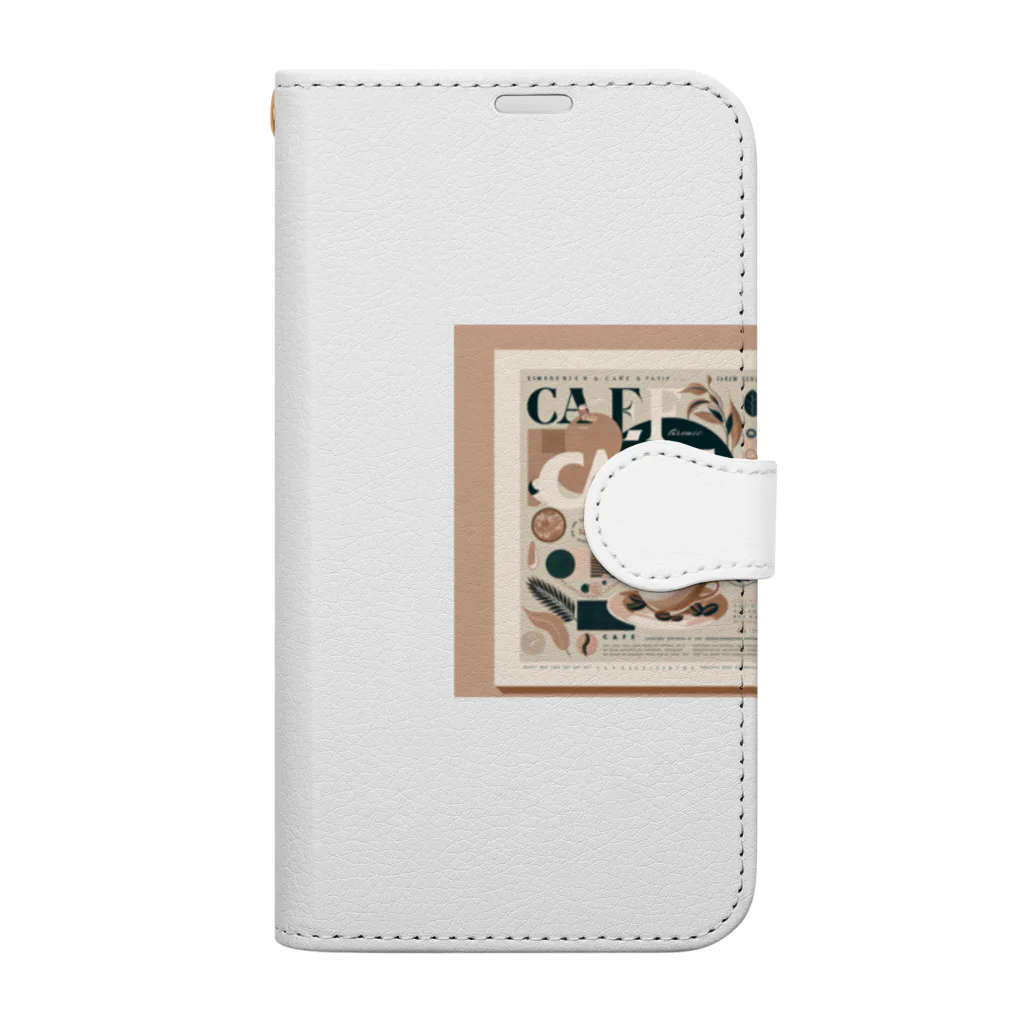 ryu_1137のカフェ・パステル Book-Style Smartphone Case