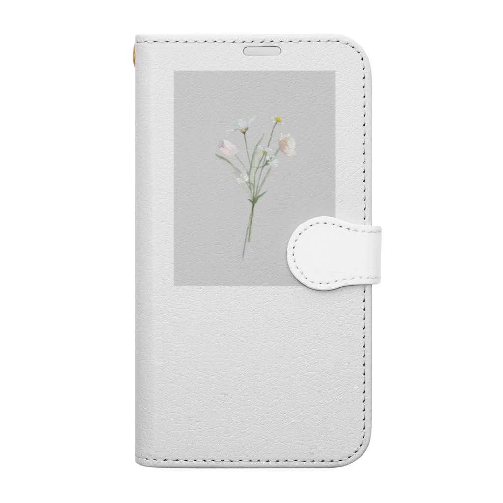 rilybiiの💐 Hanataba . grayish pale color . Book-Style Smartphone Case