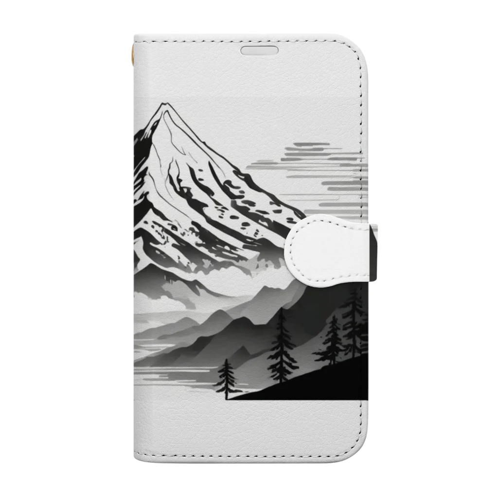 Kz_25@アウトドアーのキャンプファッション -The mountain- Book-Style Smartphone Case