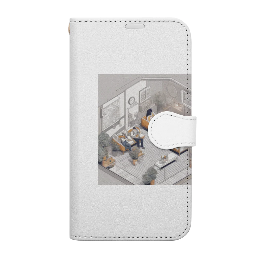 Teilandの白い部屋　～リラックスタイム～ Book-Style Smartphone Case