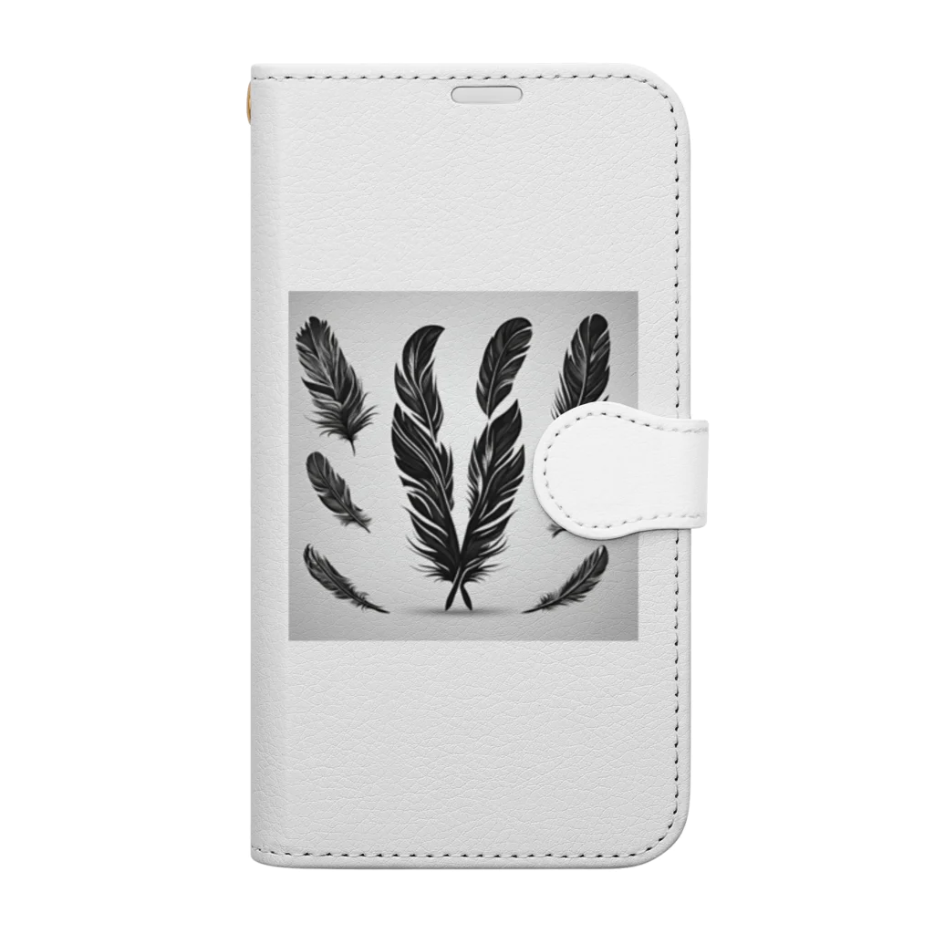 michael−skショップのfeathers of hope Book-Style Smartphone Case