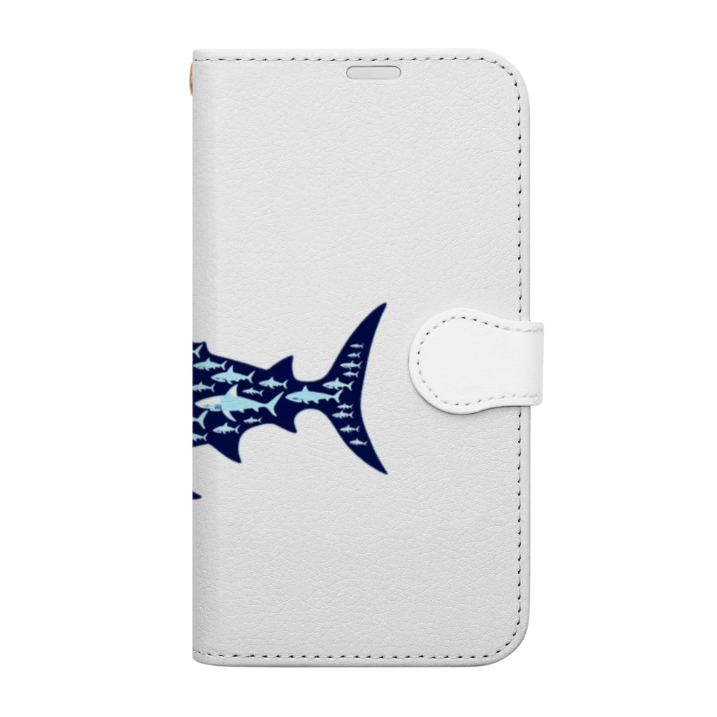 とろろショップのShark Shape Book-Style Smartphone Case