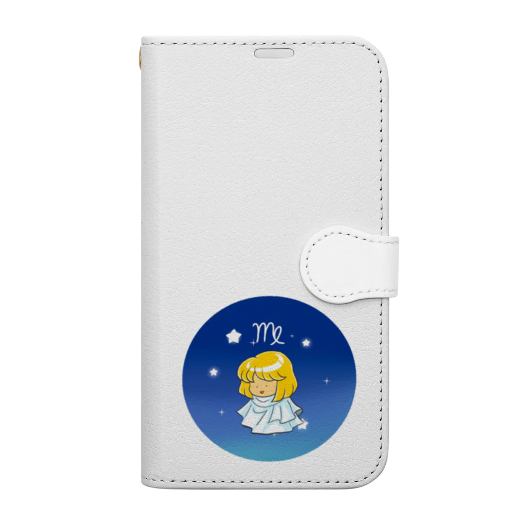 もふもふ堂の乙女座 Book-Style Smartphone Case