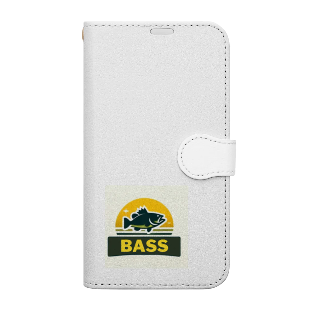 bassblocksのレトロバスロゴ Book-Style Smartphone Case