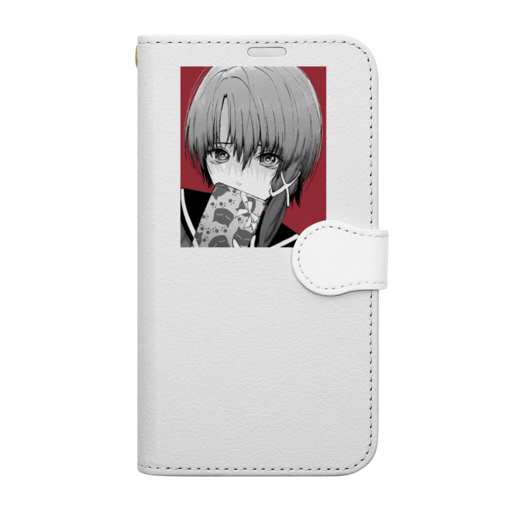 赤い鳥居のlain  Book-Style Smartphone Case