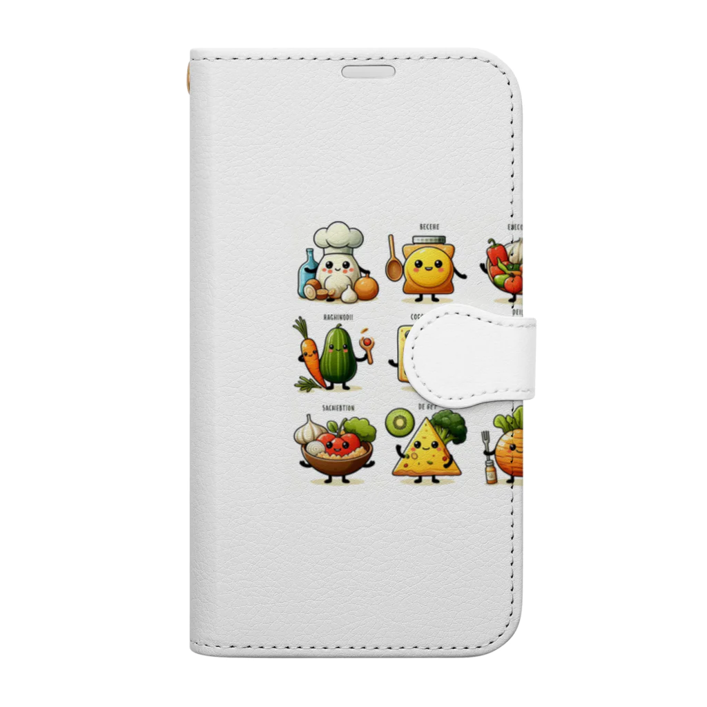 anon_の食材妖精 Book-Style Smartphone Case