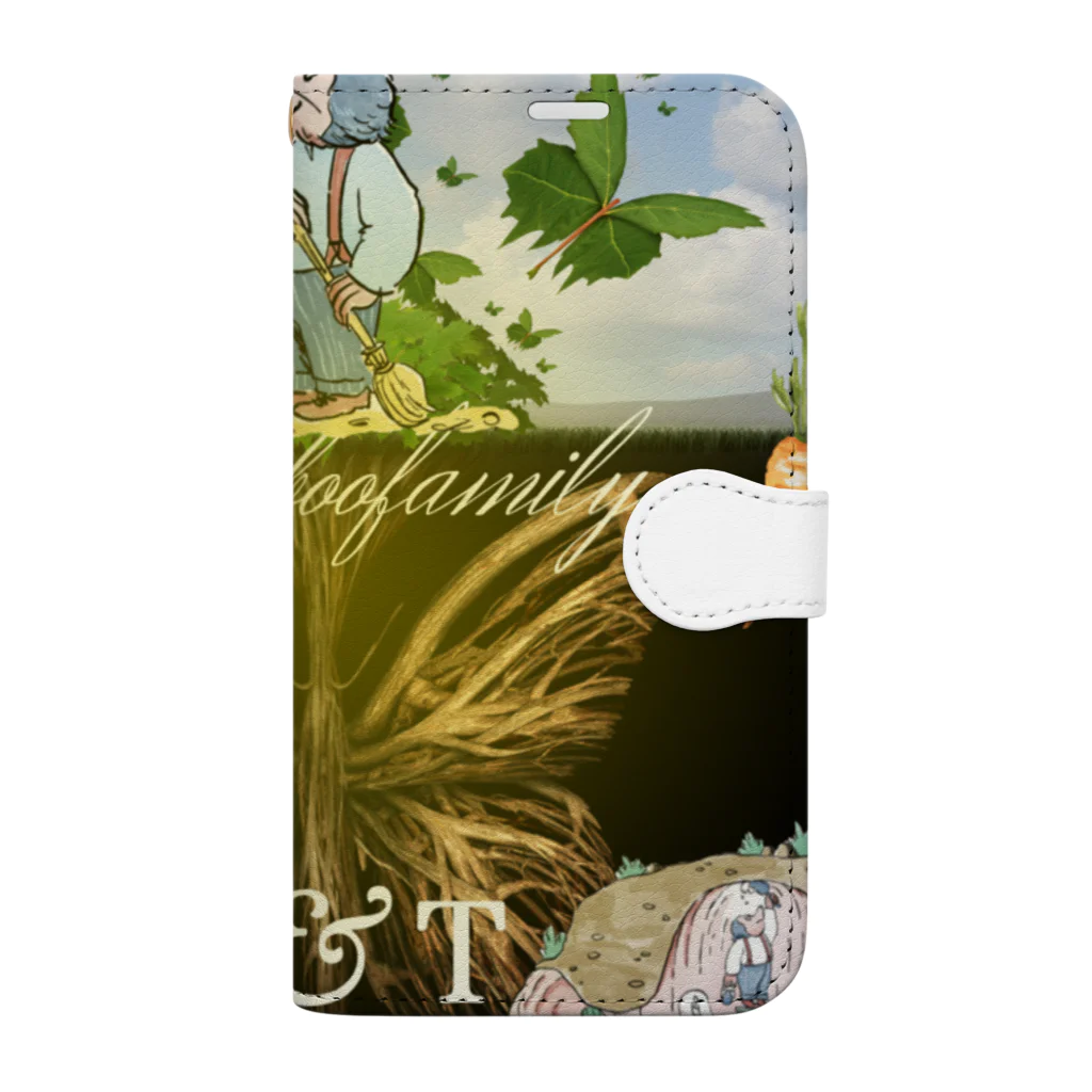 bigbamboofamilyのbigbamboofamily Book-Style Smartphone Case