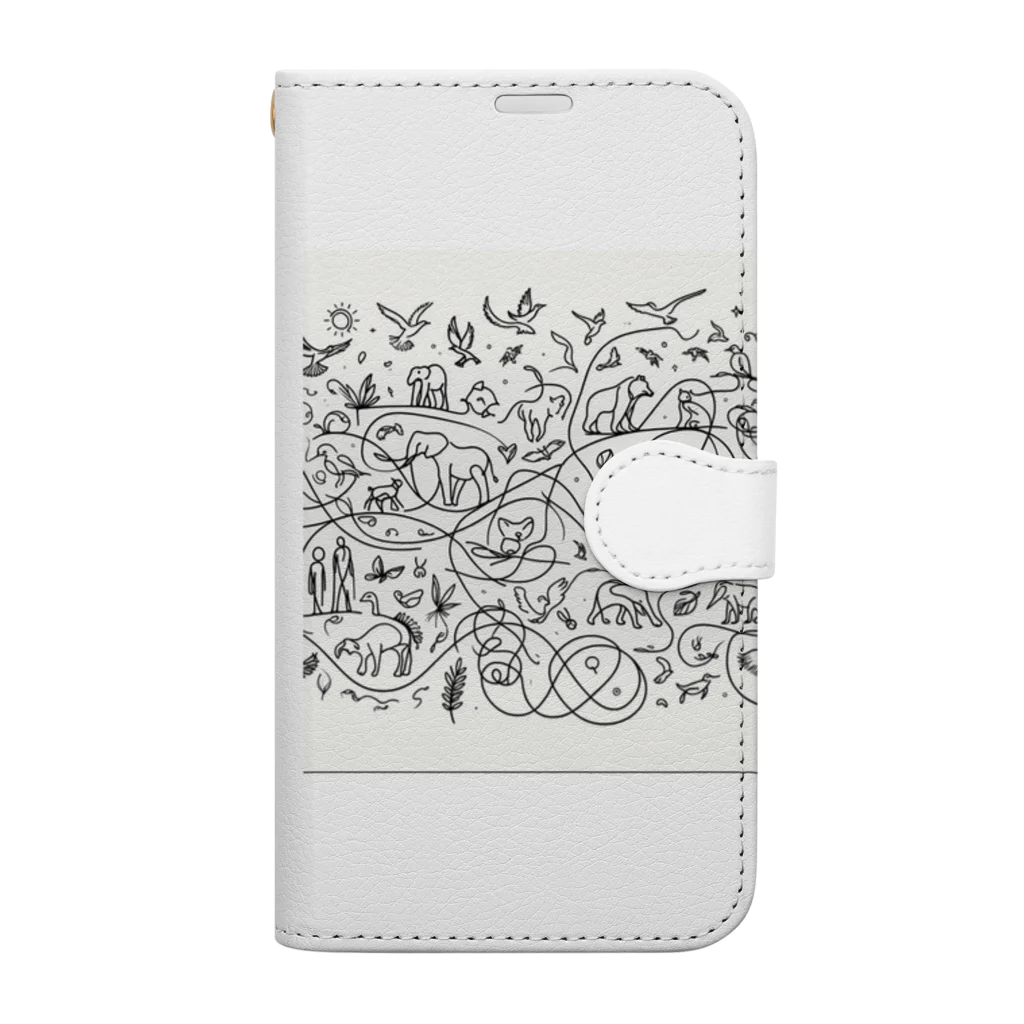 OFAFOのライフサークル Book-Style Smartphone Case