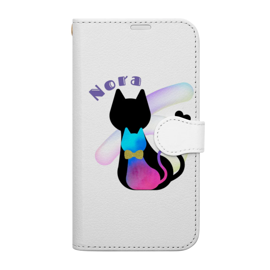 🔮𓏲𓎨♡✾NORA✾╰ᘏᗢ🔮のNORA猫🐈‍⬛🐾 手帳型スマホケース