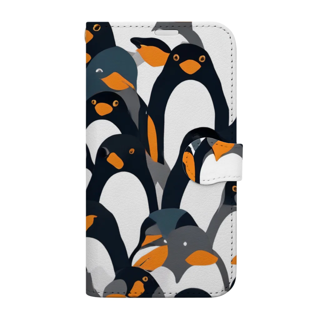 ®️engelionのぎゅぎゅっとペンギン祭り Book-Style Smartphone Case