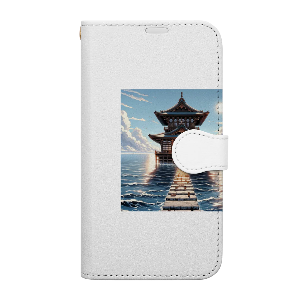 Irregular is beautifulのSanctuary of the Sea: Pathway to Serenity Book-Style Smartphone Case