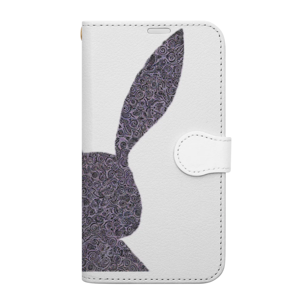 MEGROOVEのシルエットぴょん🐰 Book-Style Smartphone Case