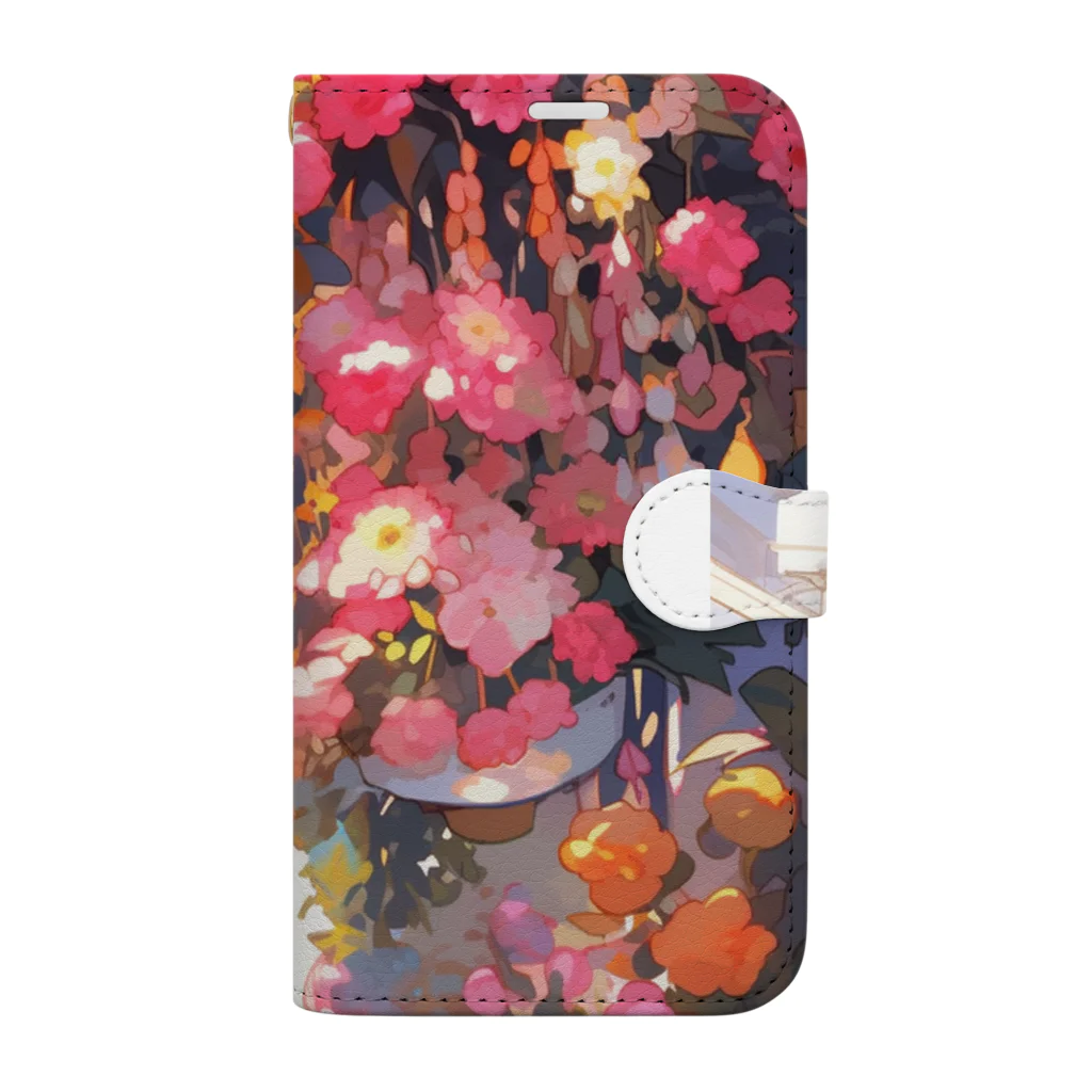 AQUAMETAVERSEの華麗な花束　ラフルール　1859 Book-Style Smartphone Case