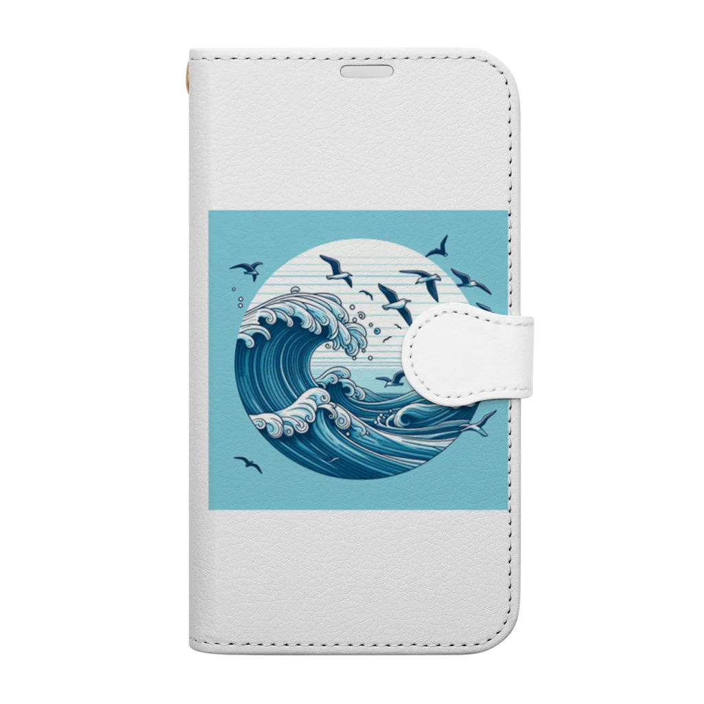 Nattu/のかもめと海 Book-Style Smartphone Case