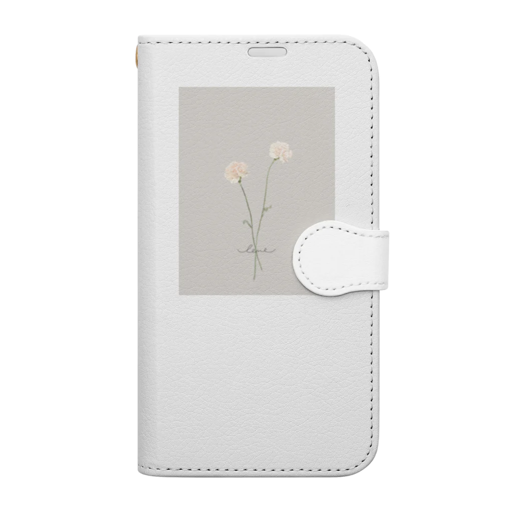 rilybiiの🍑 peach milk tea . Book-Style Smartphone Case