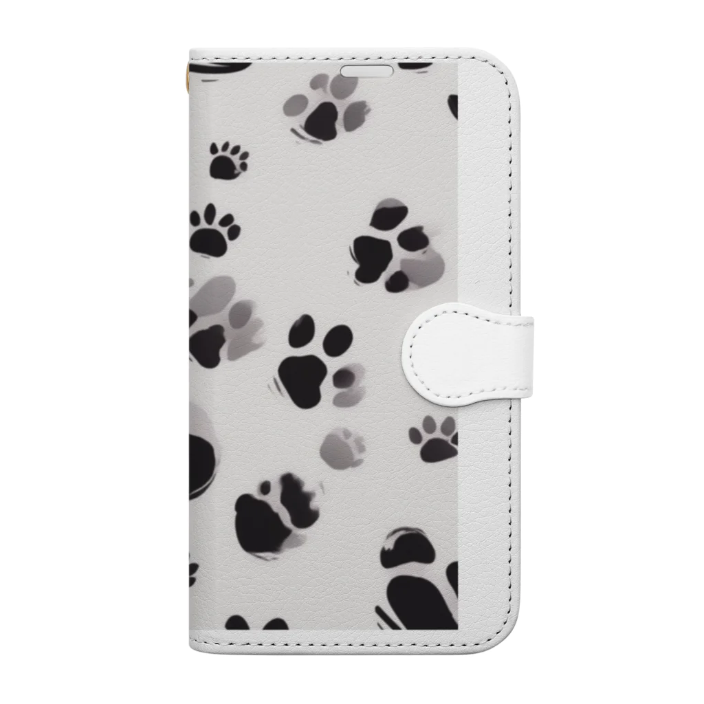 satoimo_96の猫　肉球　かわいい Book-Style Smartphone Case