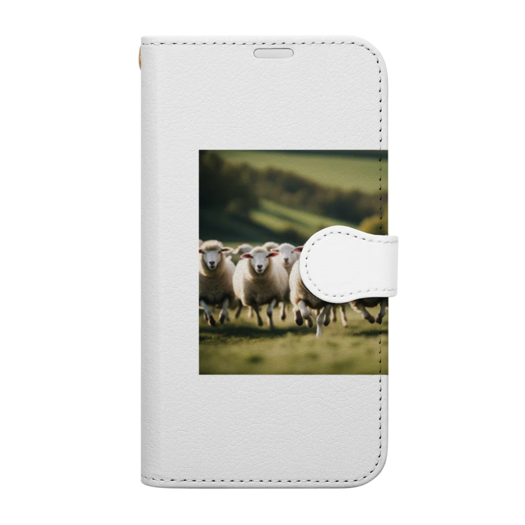 artworks358の羊の援軍 Book-Style Smartphone Case