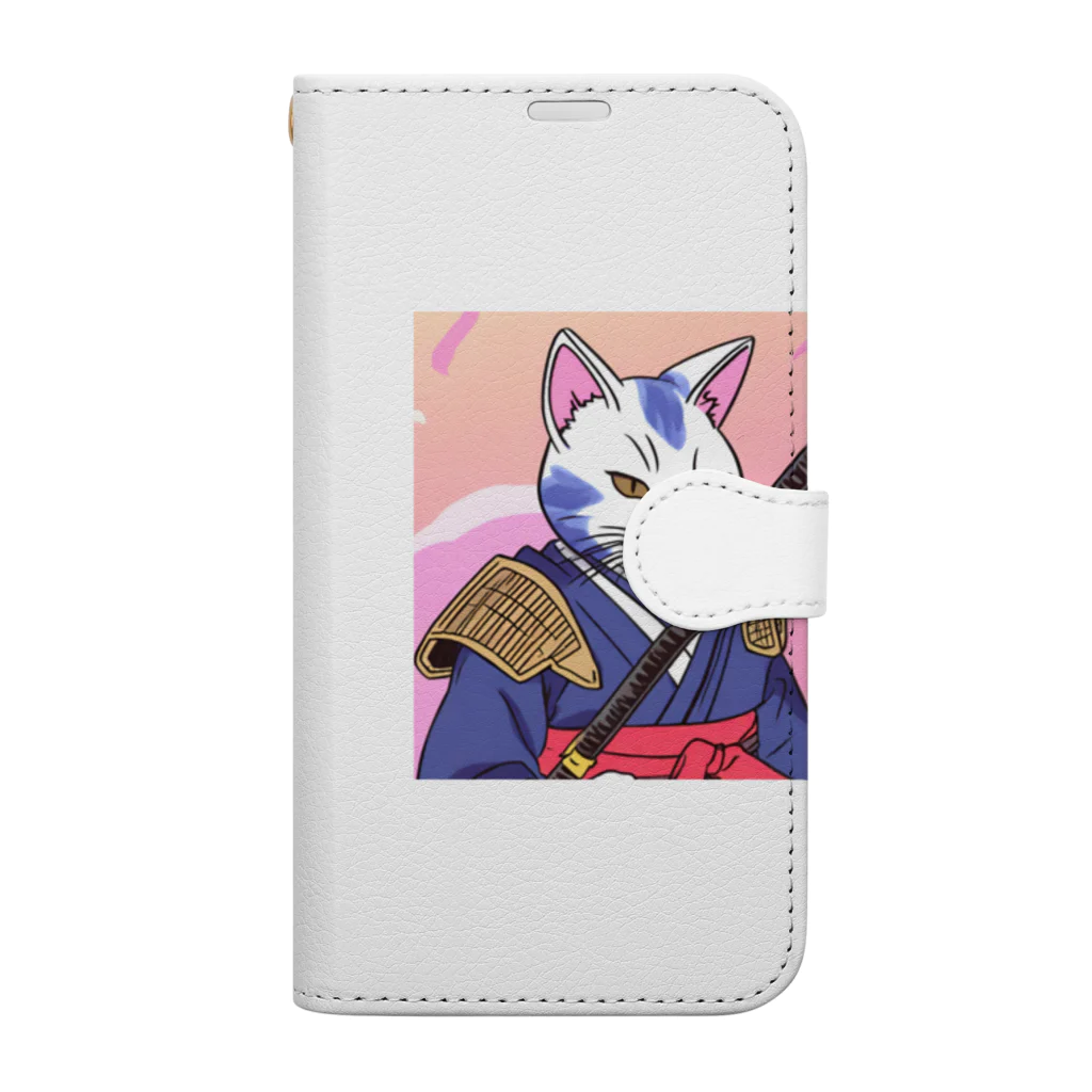 Kousuke2の猫侍 Book-Style Smartphone Case